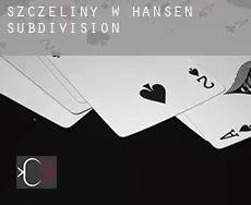 Szczeliny w Hansen Subdivision