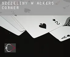 Szczeliny w  Ackers Corner